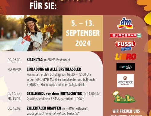 HERBST IM INNTALCENTER KUFSTEIN – 2024 – #EINKAUFEN #GENIESSEN #TICKETLOS PARKEN