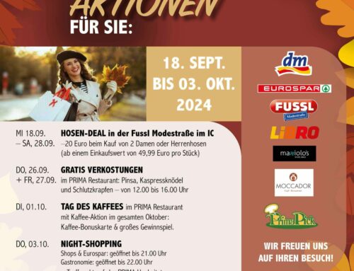 NIGHT SHOPPING 3.10. 2024 – #EINKAUFEN #GENIESSEN #TICKETLOS PARKEN