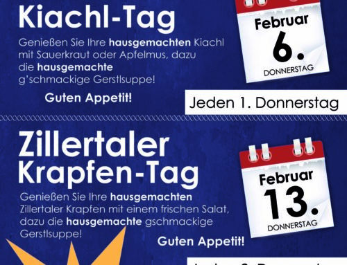 VORFREUDE auf den 1. und 2. Donnerstag im Monat im PRIMA Restaurant-Café